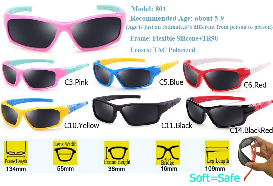 IVSTA девочек очки детские Polaroid TAC поляризованные гибкие очки детские солнцезащитные очки детские безопасные спортивные розовые спортивные костюмы для маленьких мальчиков H01