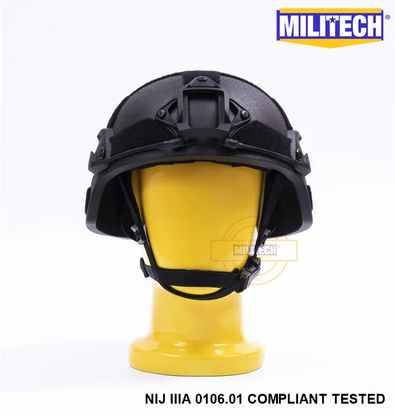 MILITECH черный BK MICH NIJ Level IIIA 3A Тактический Twaron Пуленепробиваемый Шлем ACH ARC OCC