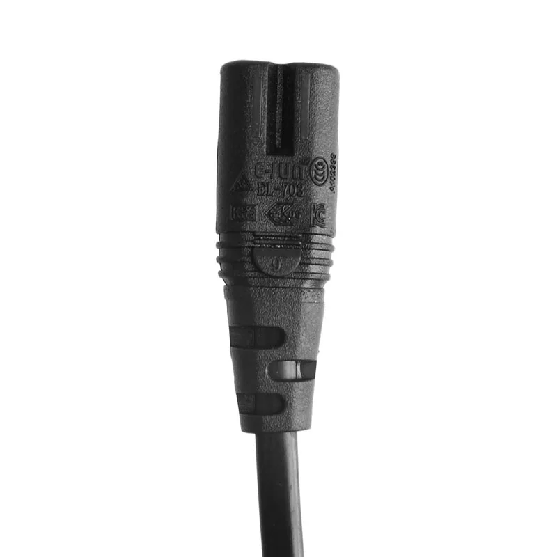 

IEC 320 2-Pin C7 Female To C8 Male Figure 8 Power Adapter Extension Cable 30CM