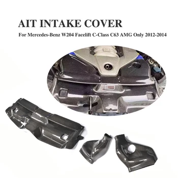 

Carbon Fiber Automotive Bellows Air Filter Intake System Cover for Mercedes Benz W204 Facelift C63 AMG Only 2012-2014 3PCS/Set