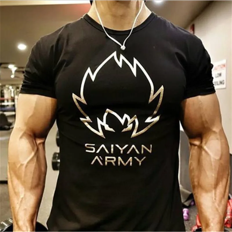 

Men T-Shirts Fashion 2018 new Summer Style Short Sleeve Men t shirt homme Solid Fitness High Quality men's T-shirt