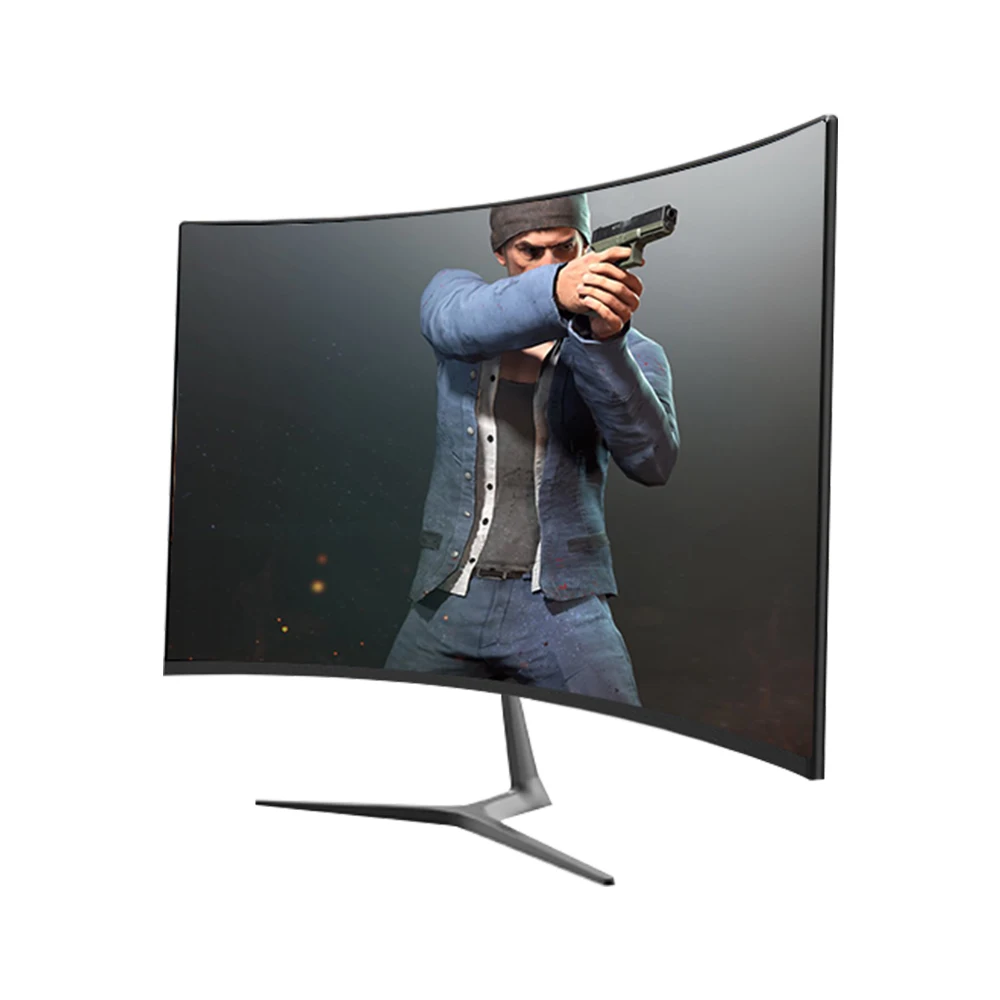 Anmite 23,8 pulgadas FHD Hdmi HDR curvo TFT LCD Monitor juegos competición Led pantalla de ordenador HDMI/VGA - 3