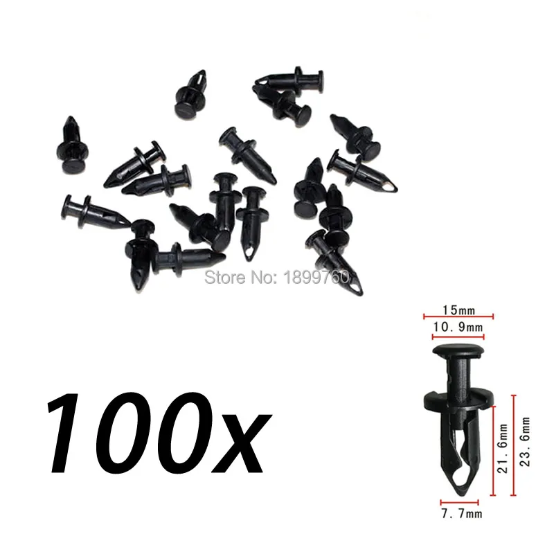 Комплект из 100 шт. фиксаторов для квадроциклов Honda Foreman 400 450 500 90653 HC4 900|Клипсы и