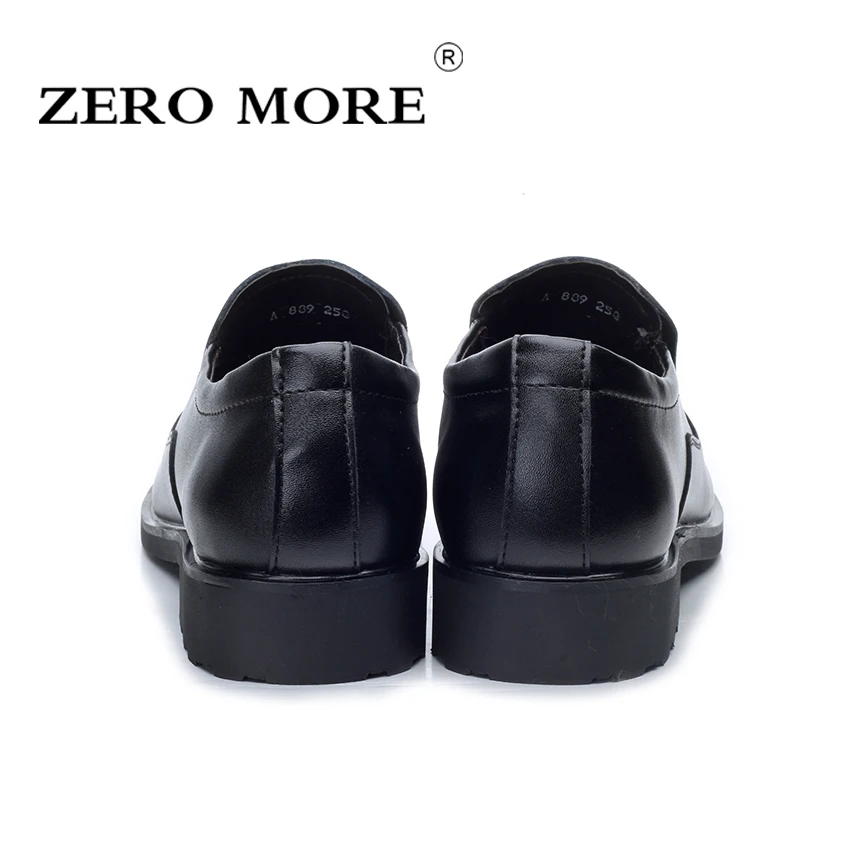 ZERO MORE Slip On Men Shoes Split Leather Casual Fashion Pointed Toe Loafers Men Dress Business Solid Formal Men's Shoes Black ZERO MORE Slip On Men Shoes Split Leather Casual Fashion Pointed Toe Loafers Men Dress Business Solid Formal Men's Shoes Black