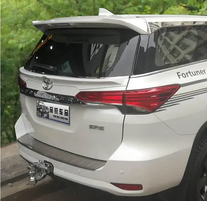 

PAINT CAR REAR WING TRUNK DOOR LIP SPOILER FOR Toyota Fortuner 2016 2017 2018 BY EMS