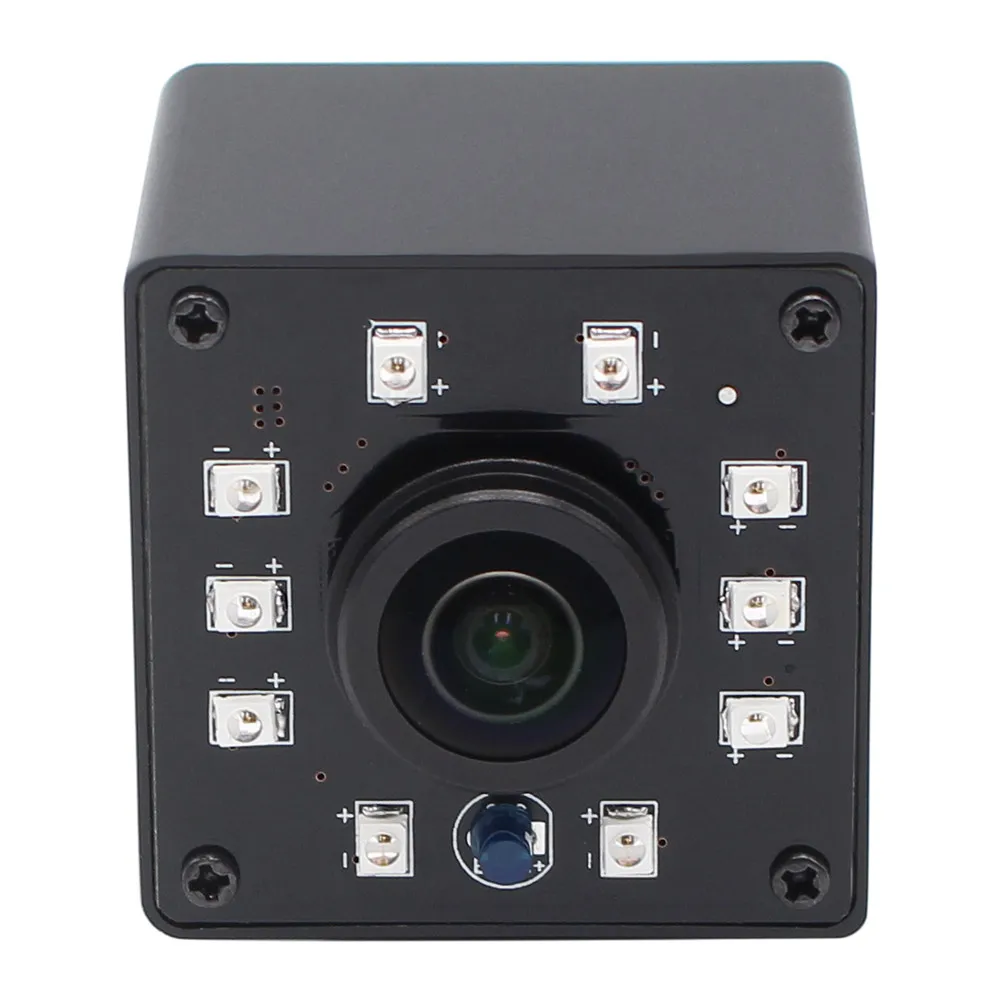 ELP FULL HD 1080P ночное видение инфракрасная USB камера рыбий глаз широкоугольный объектив 2MP OV2710 датчик 3 м кабель UVC камера для ATM машины