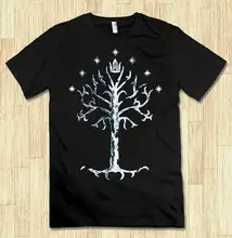 O senhor dos anéis árvore branca de gondor camiseta legal t(China)