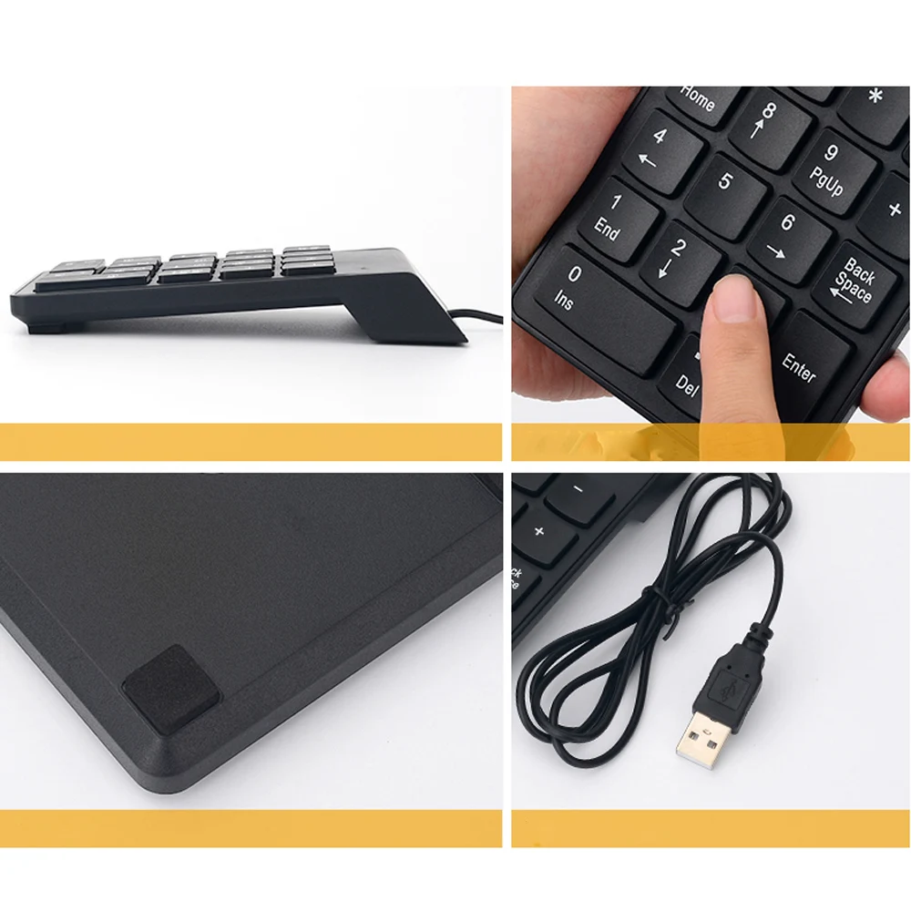 Проводная цифровая usb-клавиатура тонкий мини цифровая клавиатура 18 клавиш для iMac/Mac Pro/MacBook Air/ноутбук Laptop персональный компьютер