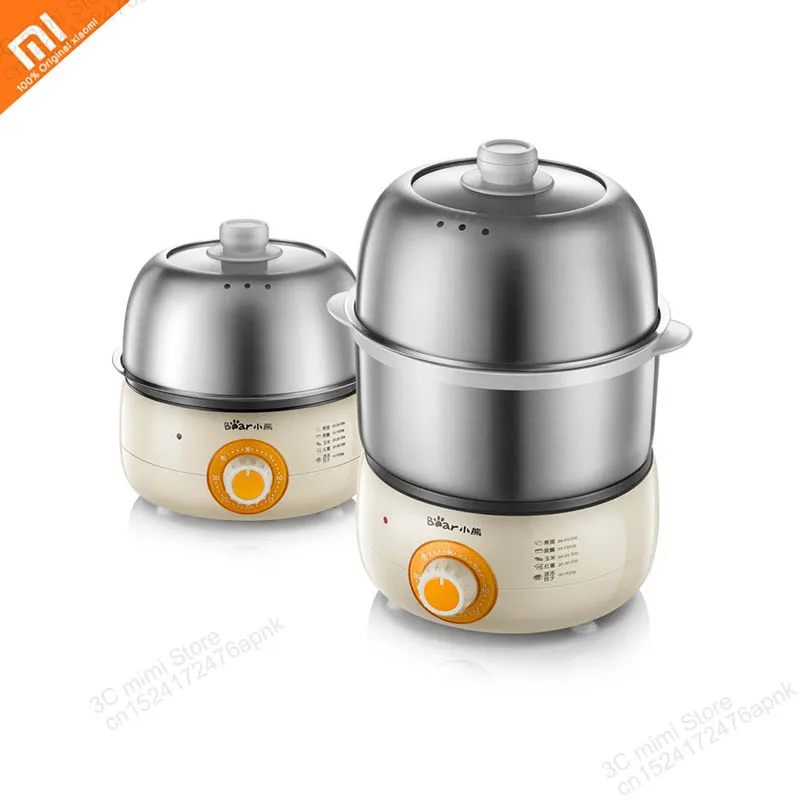  Original xiaomi mijia stainless steel egg cooker insulation anti-scalding handle 30 minutes time ca