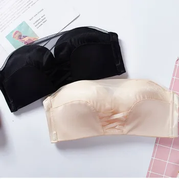 

Women Lace Push-up Bra Sexy Lingerie Underwear Women No Rims Non-slip Beauty back Invisible Bra