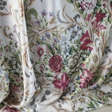 Цветок атласный материал мягкая Пижама рубашка ткань