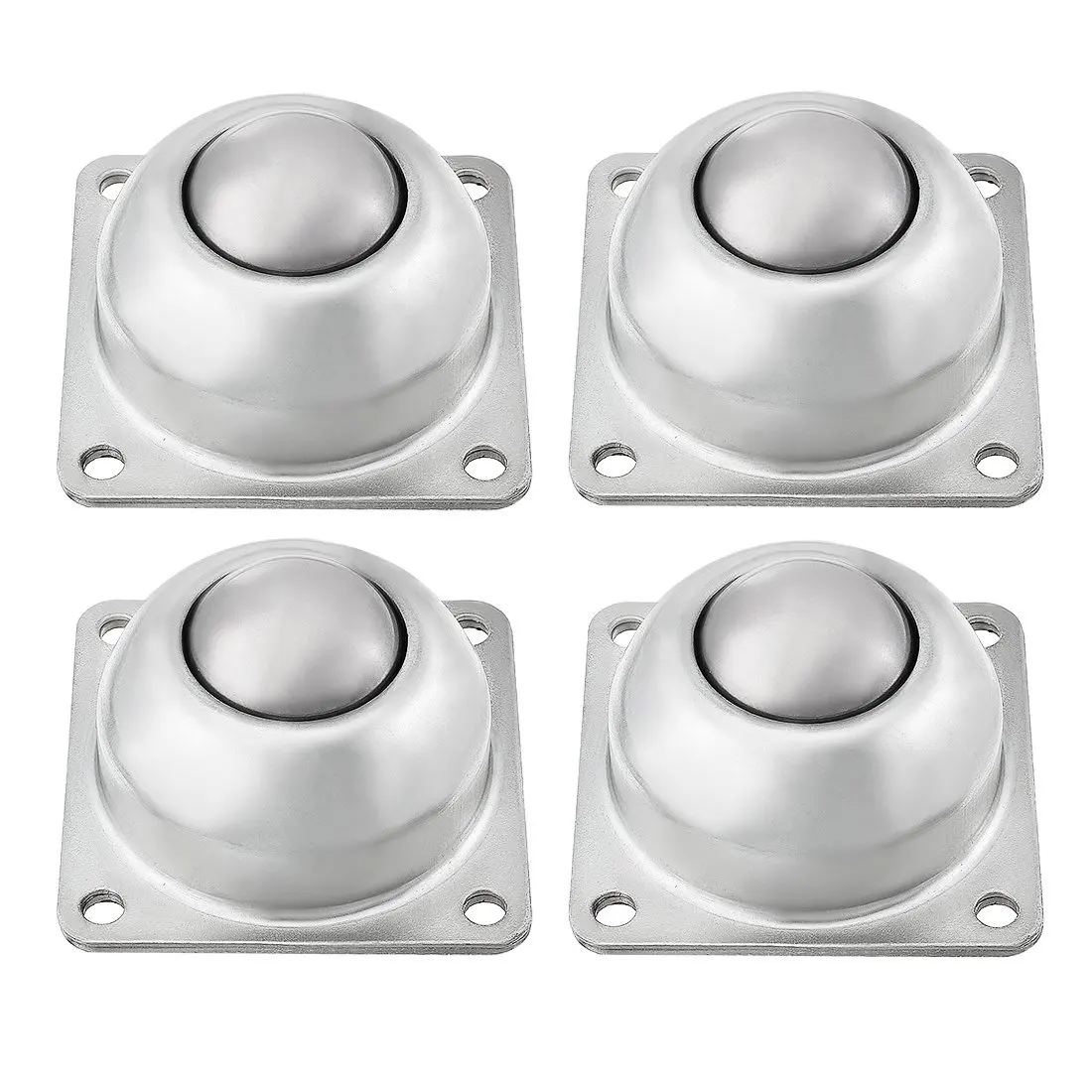 

(Drop shipping) CY-38A 1-1/2 Inch Carbon Steel Square Flange Roller Ball Transfer Bearing 4PCS