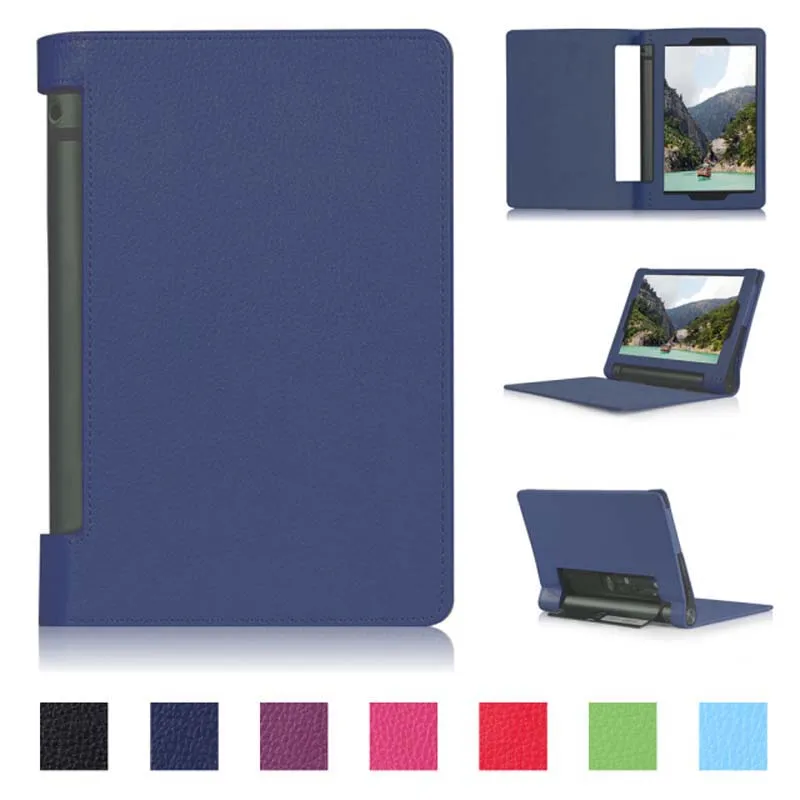 Ультратонкий кожаный чехол книжка личи для Lenovo YOGA Tab3 850F YT3 850F/M/L Tablet|smart case|case for