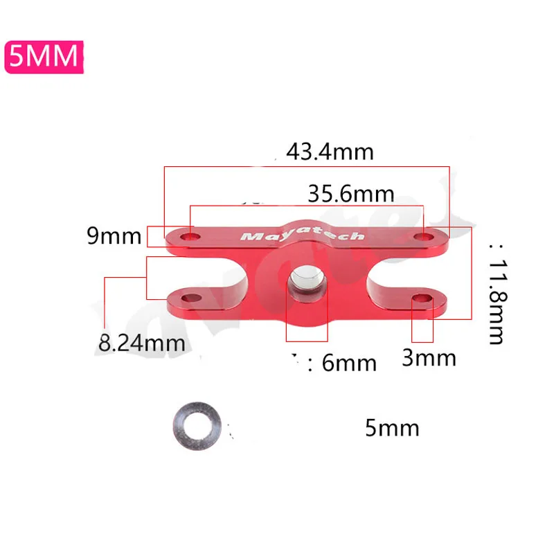 M5/6 10-16 дюймов складной пропеллер зажим 5 мм 6 мм 8 мм Mayatech зажим удерживающий адаптер f FPV фиксированное крыло планерный самолет