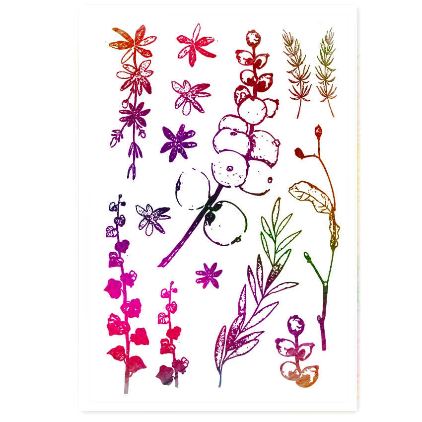 

PANFELOU branches of the fruit Transparent Clear Silicone Stamp/Seal DIY scrapbooking/photo album Decorative clear stamp sheets