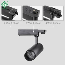 Цветной сменный зум 20 Вт Трековый светильник 2,4 г RF яркость CCT Диммируемый светодиодный Трековый светильник s магазин одежды светильник ing system