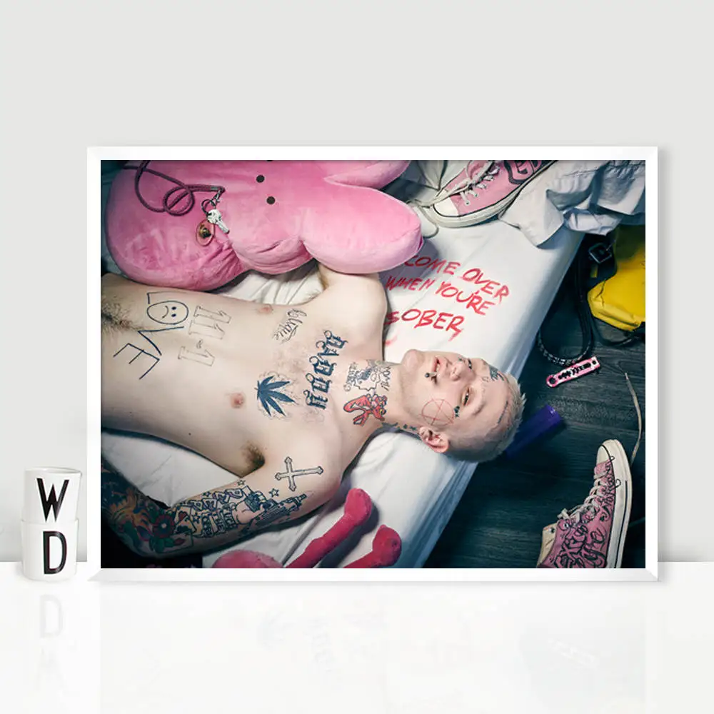 

Wall Art Canvas Lil Peep Poster and Prints Modern Picture Single Paintings for Living Room Bedroom Home Cuadros Decoracion