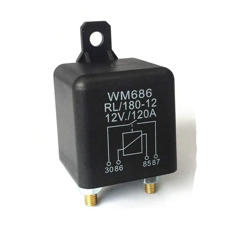 

DC 12V Relay Battery Isolating Relay 12V / 120A Peak Load for Car Trucks Car (12V / 120A)