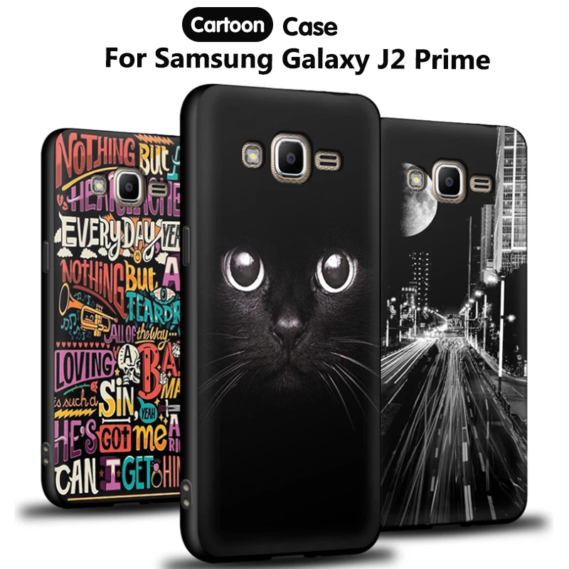 

JURCHEN Cute Case For Samsung Galaxy J2 Prime Case Cover Silicone Cartoon Back Cover For Samsung J2 Prime Phone Case Soft TPU