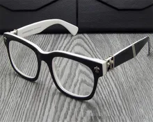 DOWER MICH Unisex Fashion Brand Design Retro Acetat Vollrand Leopard Myopie Presbyopie UV Optische Brillen Rahmen