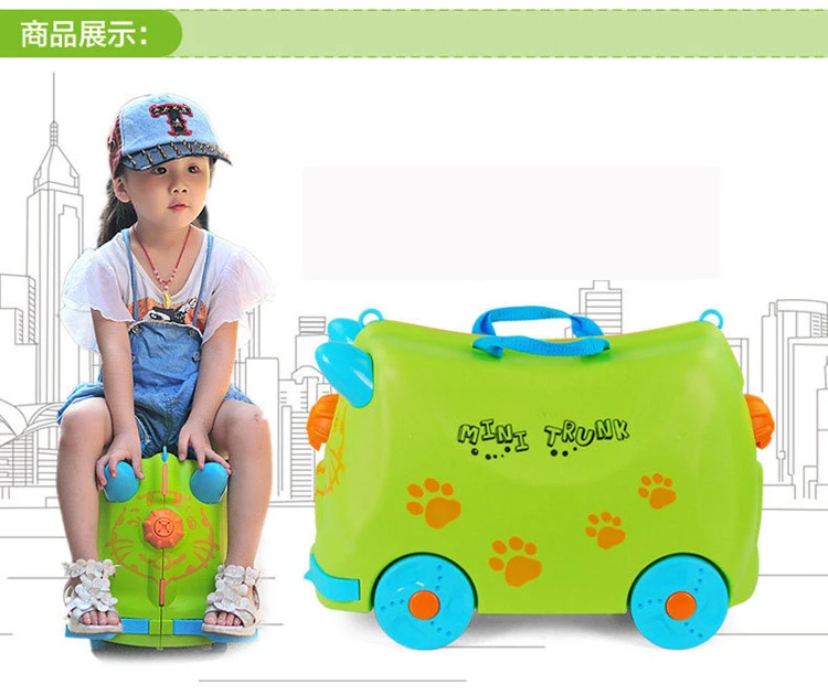 Children Travel Luggage With Wheels Stroller Suitcases Multifunction