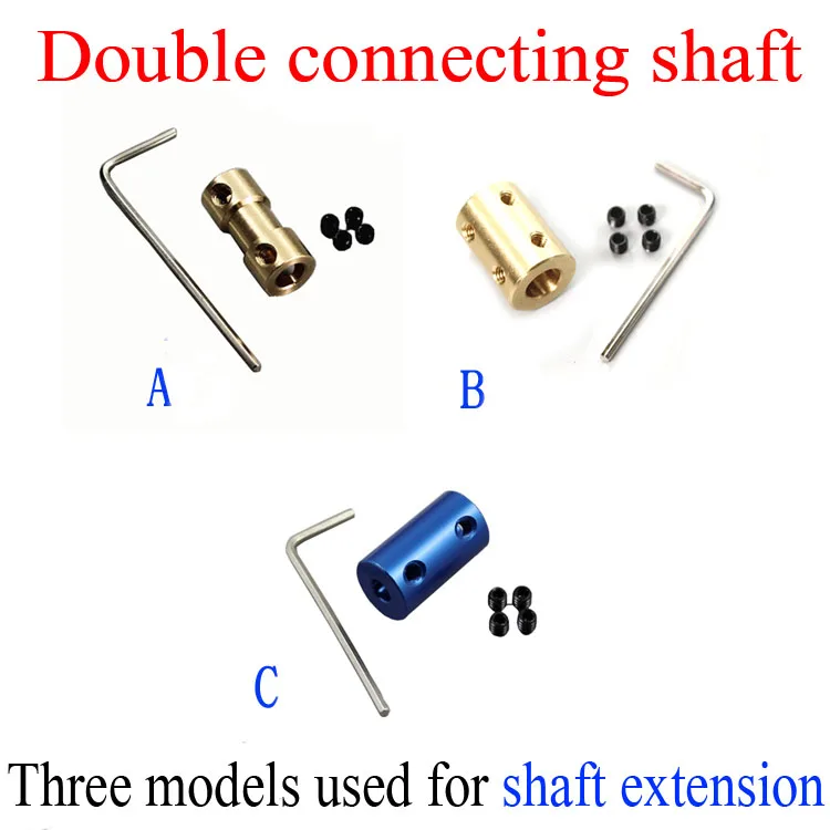 

The motor shaft connector extender Double holder Output shaft connection extended coupler Growth axis