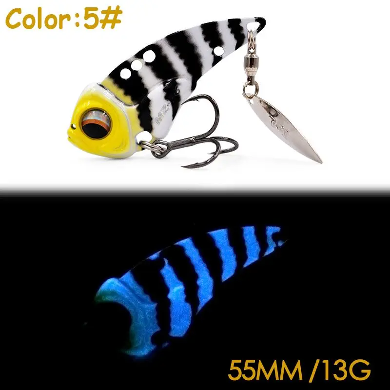 

MZ55 Metal Vibration blade bait lures sinking wobbler vib lure fishing artificial tackle for trout bass perch pike crappie baits
