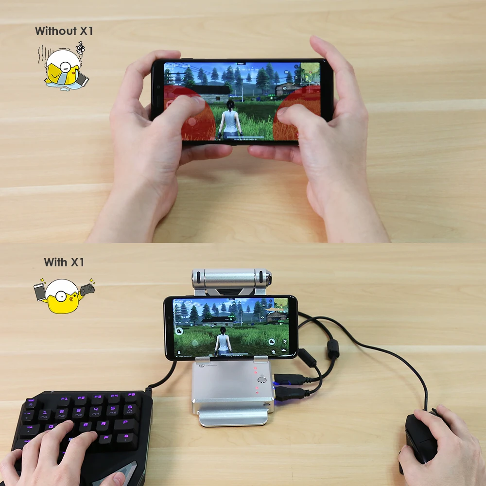  GameSir X1 BattleDock Converter Keyboard and Mouse Adapte for FPS Mobile games AoVMobile Legends Ro