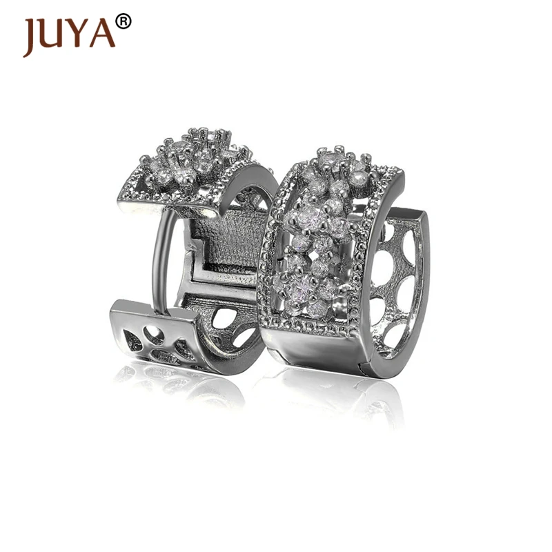 Классические круглые серьги-кольца aros de moda с кристаллами циркония класса ААА для