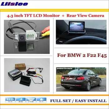 

Liislee For BMW 2 F22 F45 Auto Rear View Camera Back Up + 4.3" LCD Monitor = 2 in 1 Parking Assistance System