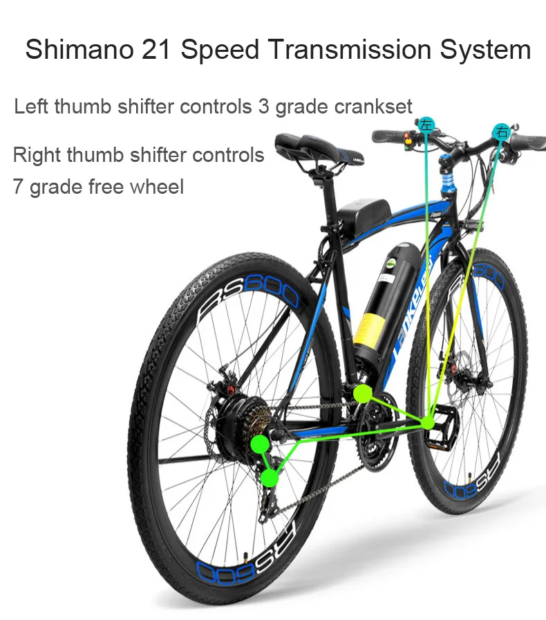 Best New, 700C, 36V 10A/15/20A, 300W, Electric Road Bike, Disc Brake, Aluminum Alloy Frame, Long Endurance. 12