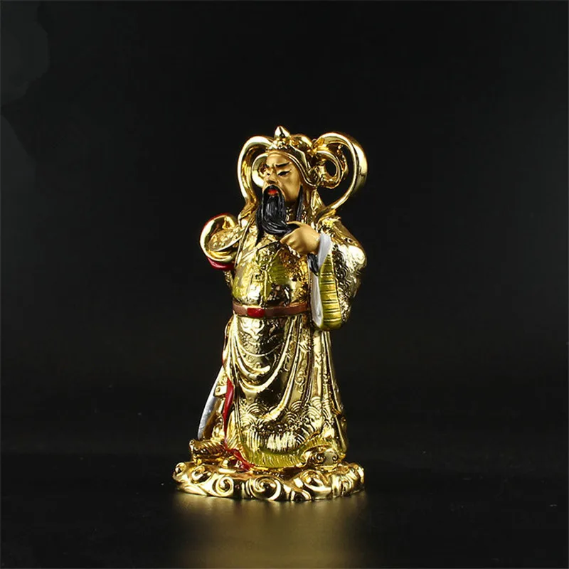 Смоляная позолоченная картина Guan Gong Bodhisattva The Marquis Yu статуи Будды Молящиеся