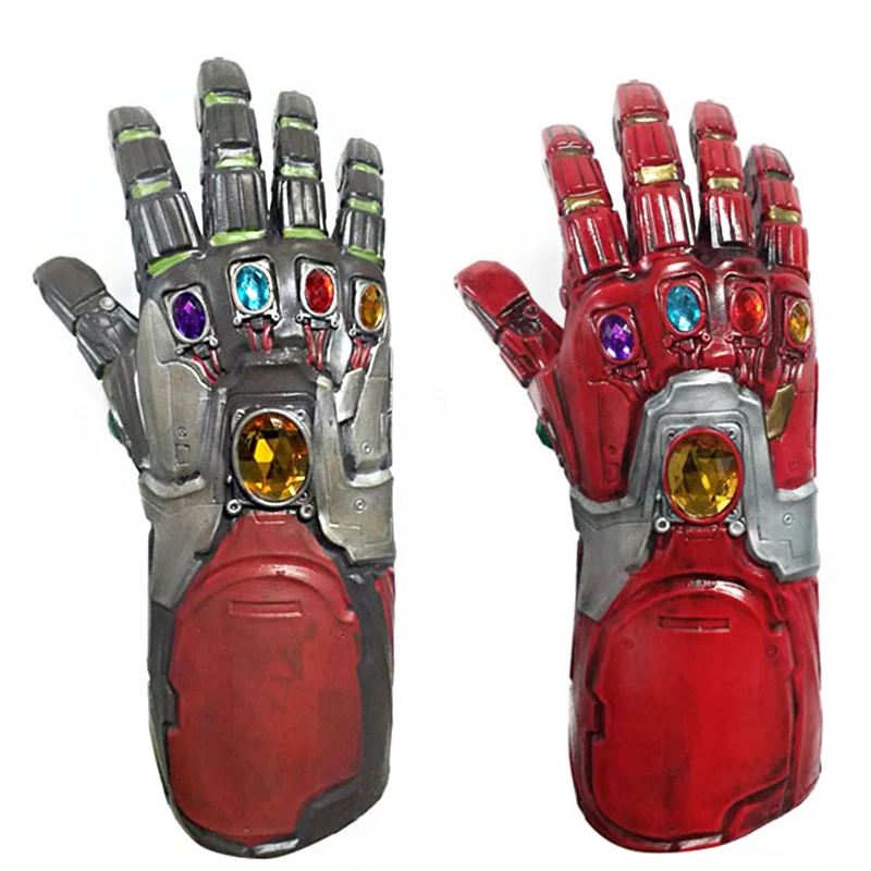 Мстители 4 эндмейд Железный человек Tony Stark Infinity Gauntlet супергерой Бесконечность камень косплей перчатки Гибкие пальцы 1:1 Хэллоуин