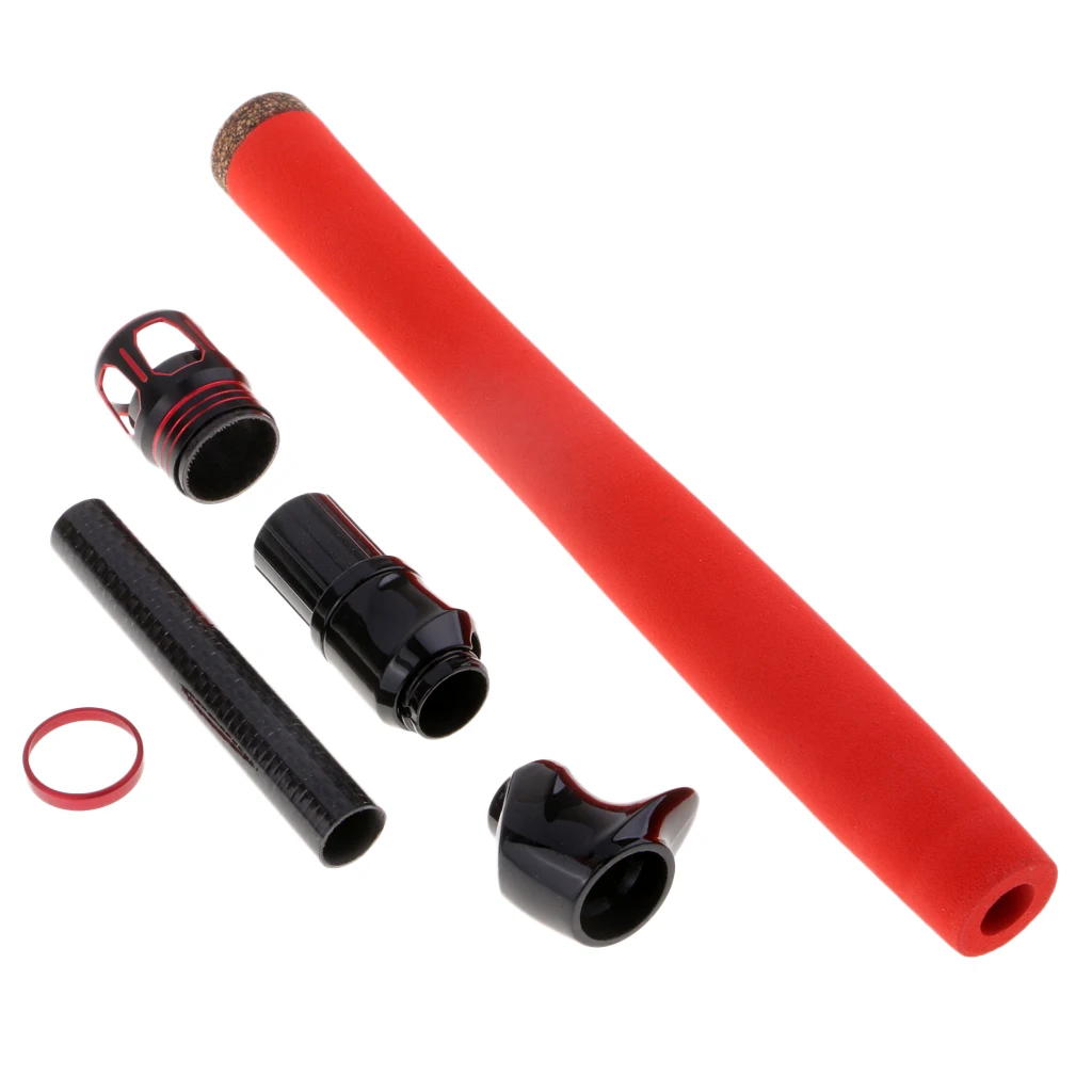Casting Fishing Rod Handle DIY EVA Rod Building Split Grip and Reel Seat for Seawater and Freshwater Fishing