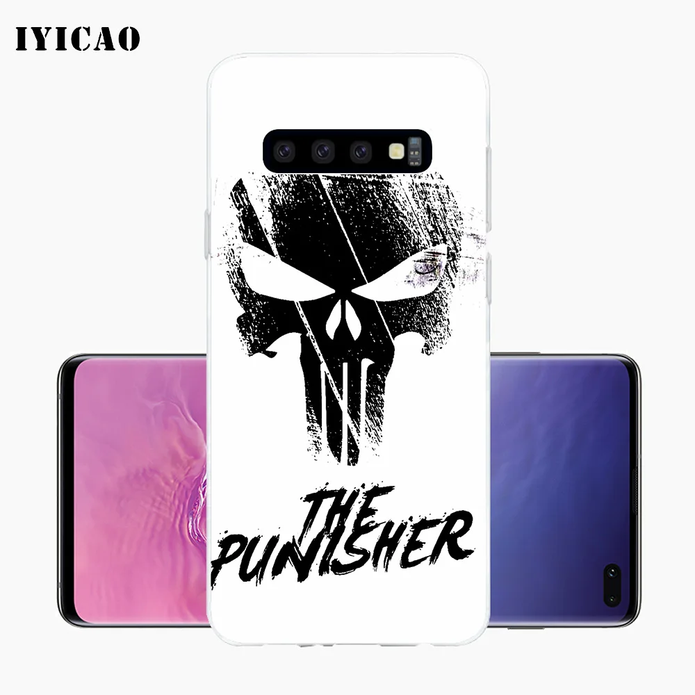 IYICAO Мягкий силиконовый чехол для телефона с черепами Samsung Galaxy S10e S10 S9 S8 Plus S7 Edge из