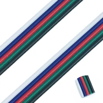 

5m/10m/20/50m 5pin 22AWG Led Connect LED RGB cable Extension Extend Wire Cord Connect For RGB rgbw 5050 3528 LED Strip