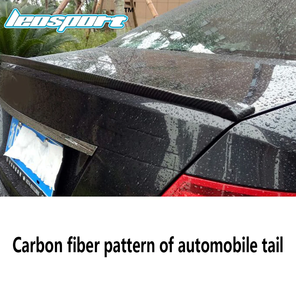 1.5m Car-styling Carbon fiber Rubber Car Rear Spoiler Wing 40mm Width Universal Exterior Rear Spoiler Kit For honda BMW etc