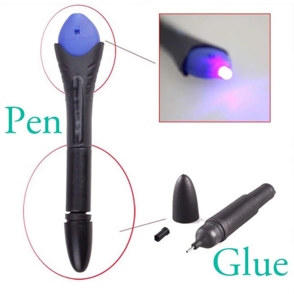 

2019 5 Second Fix UV Light Repair Tool With Glue Super Powered Liquid Plastic Welding (Refill or UV Light)