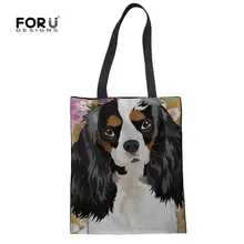 FORUDESIGNS Border Collie женские Экологичные хозяйственные сумки для девочек милые многоразовые школьные сумки прочные сумки для журналов