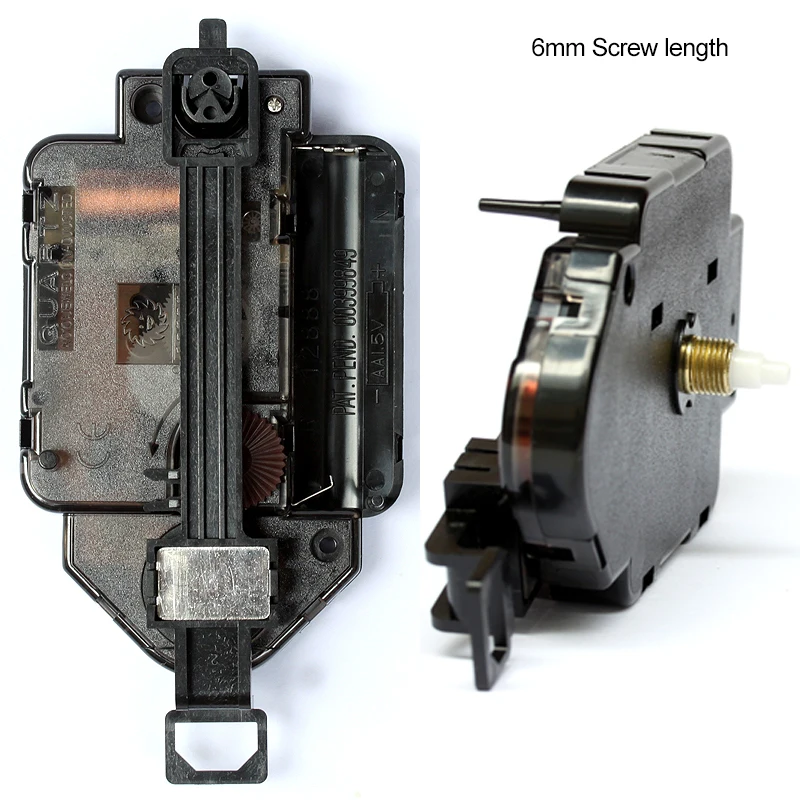 

12888 Pendulum type Movement 6mm Screw length Plastic Movement With Hands Step Clock Accessory Quartz DIY Movement Kits