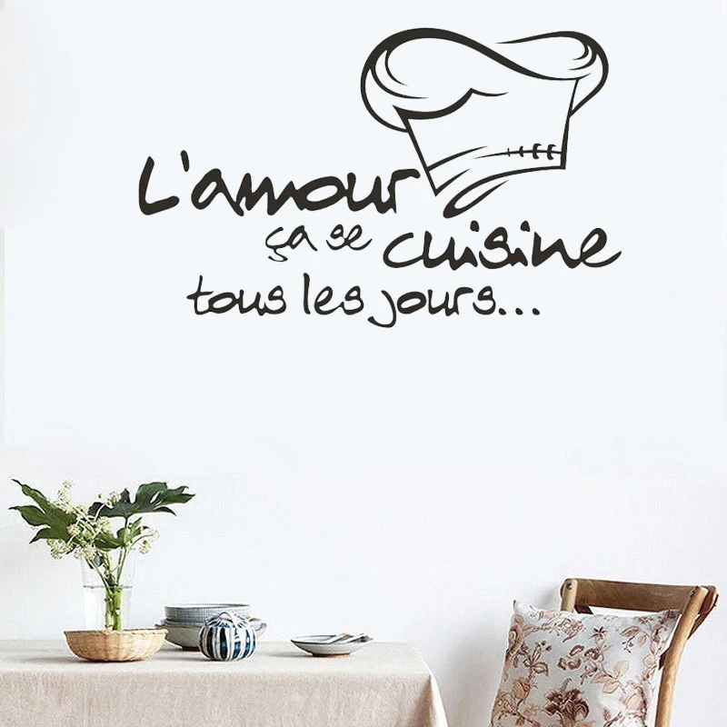 X007 Removable Cuisine Stickers French Vinyl Wall Stickers Wallpaper Mural Wall Art Kitchen wall Stickers Wall Decal X007 Removable Cuisine Stickers French Vinyl Wall Stickers Wallpaper Mural Wall Art Kitchen wall Stickers Wall Decal