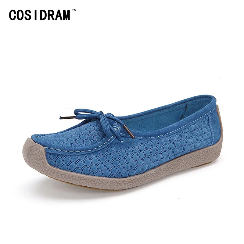 

New 2017 Split Leather Women Flats Moccasins Casual Flat Shoes Spring Autumn Female Driving Shoes Mother Leisure Loafers SNE-644
