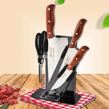 

5 PCS/SET Stainless steel kitchen knife combination Multi-function household slicer ZP12271355