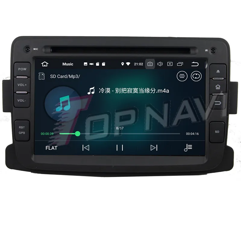 Topnavi 4 ядра Android 8,1 DVD мультимедиа плеер для Duster 2012-2013 аудио Радио стерео 2DIN gps навигации MP3