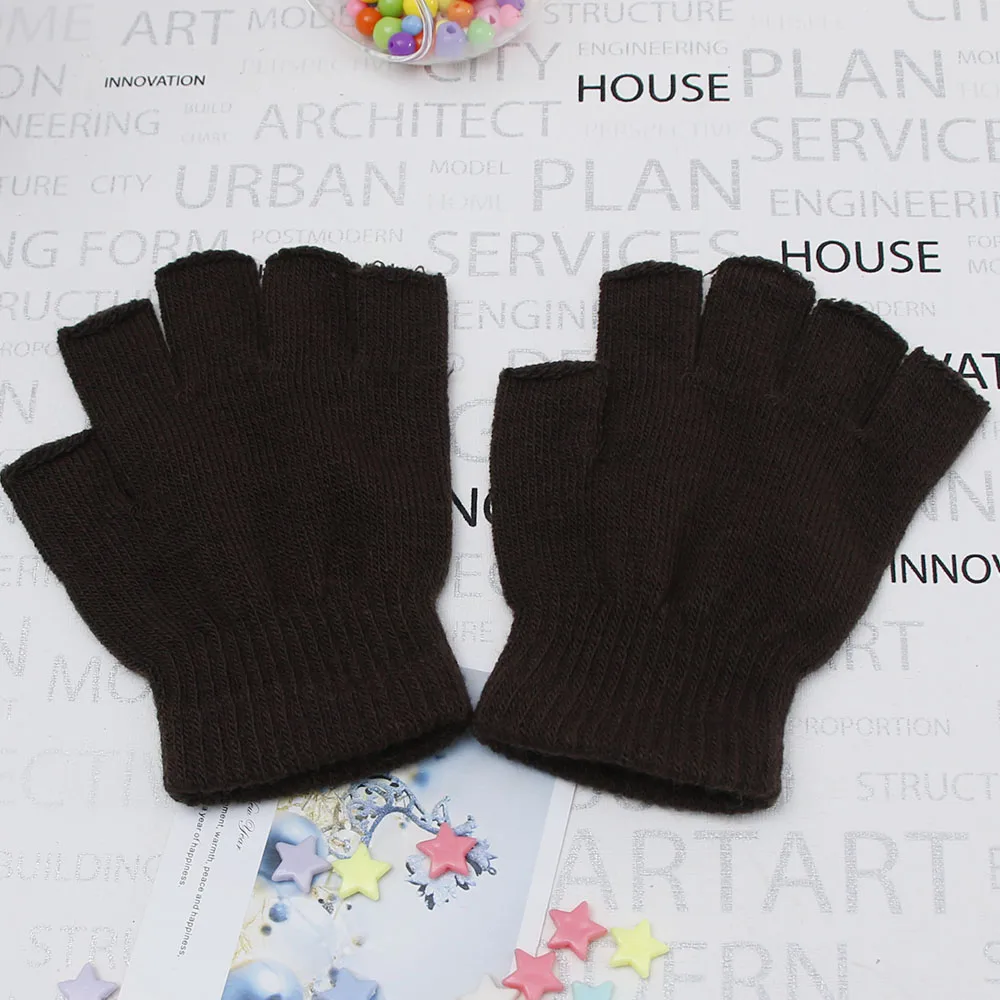 Трикотажные перчатки без пальцев унисекс|fingerless gloves men|gloves for winterfingerless |