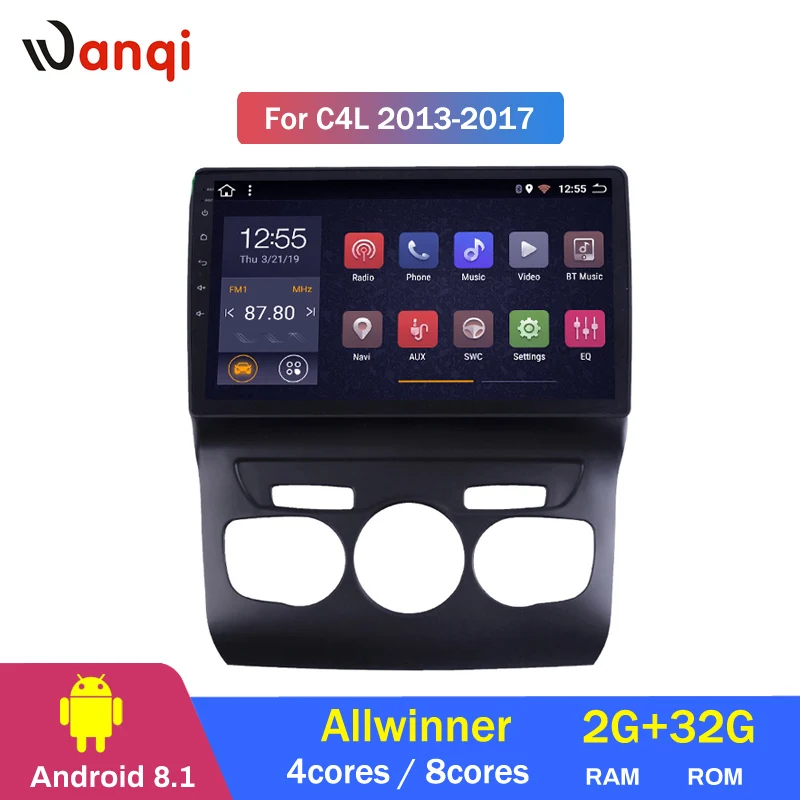 

2G RAM 32G ROM Car Radio For Citroen C4L 2013-2017 Android 8.1 HD 10.1 inch GPS Navigation Multimedia Player