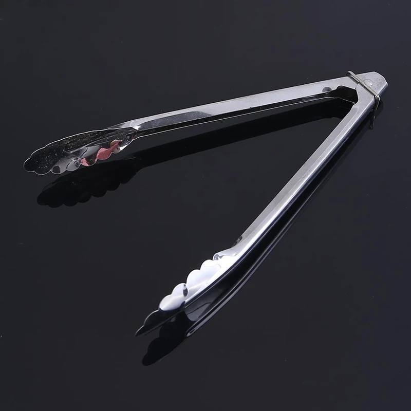 New BBQ Tongs Lock Design Kitchen Stainless steel Tongs Barbecue Clip