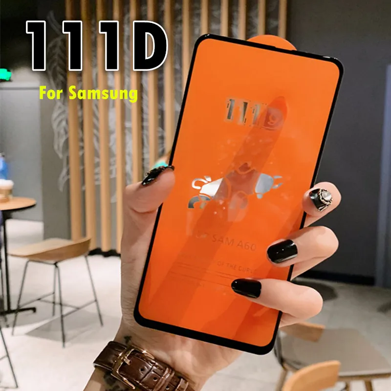 Защитное стекло 111D на весь экран для Samsung Galaxy J4 J6 J7 A8 Plus A6 A9 2018 закаленное