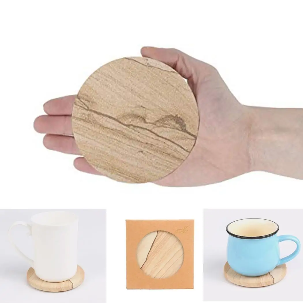Granite Pattern Marble Coaster Round Fashion Coffee Cup Insulation As Picture | Дом и сад