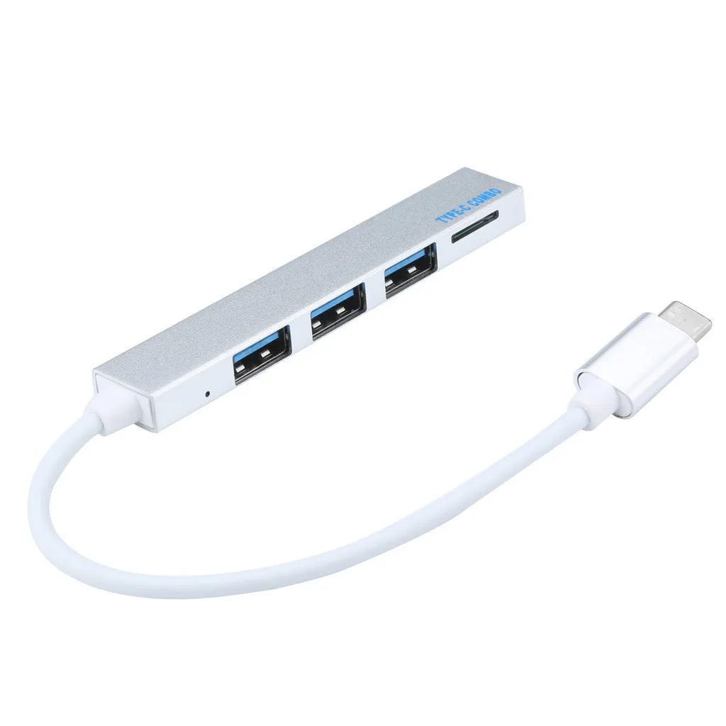 Mini type-C до 3 порта usb-концентратор для ноутбука OTG адаптер аксессуары с TF кардридером для ноутбука Прямая 0314#2